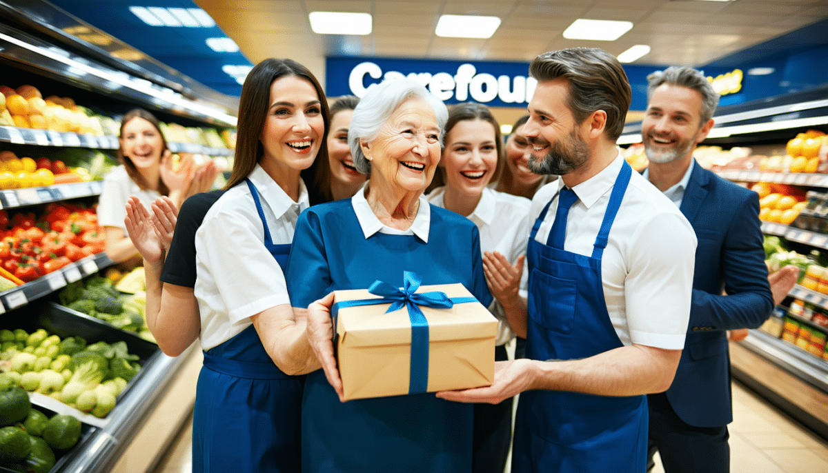 découvrez l'histoire émouvante d'une employée qui, après 31 ans de fidélité chez carrefour, prend sa retraite et reçoit une surprise inattendue de la direction en guise de reconnaissance.