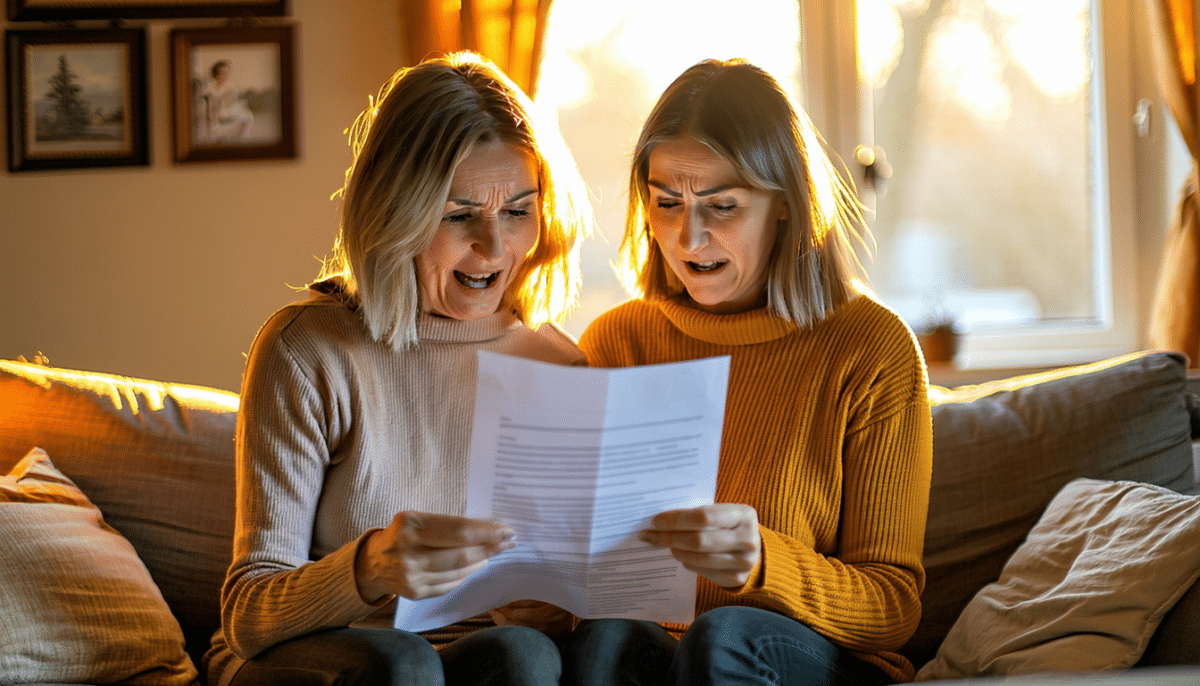 deux sœurs découvrent un complément de pension inattendu laissé par leur père décédé, une surprise émouvante qui améliore leur retraite.