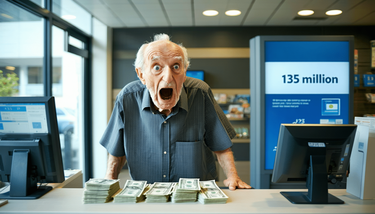 un retraité de 82 ans découvre par surprise 135 millions d'euros en retirant sa pension, une somme inattendue qui change sa vie.